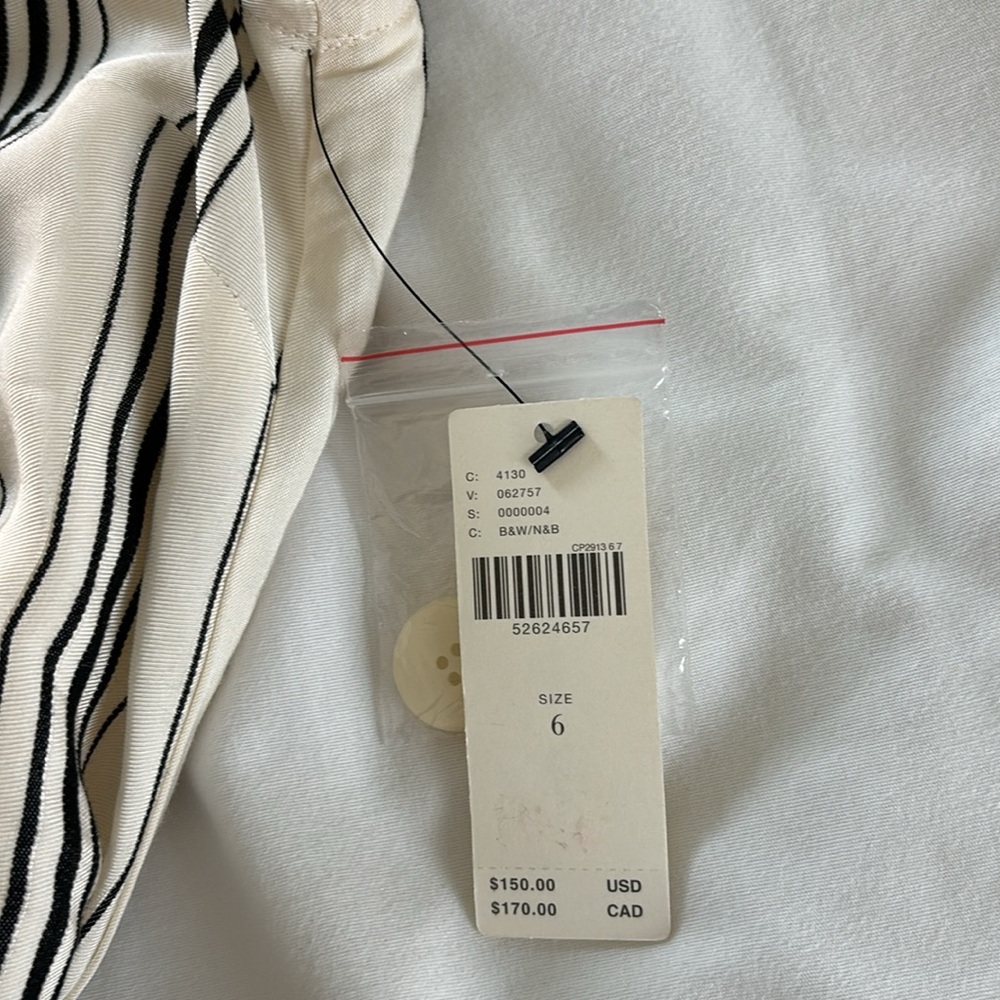 NWT Maeve by Anthropologie Striped Midi Dress Sleeveless Button down Size 6 - Picture 6 of 13